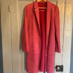 Faux Suede Cranberry Coat!
